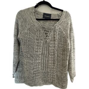 Love Marks Gray Knit Sweater